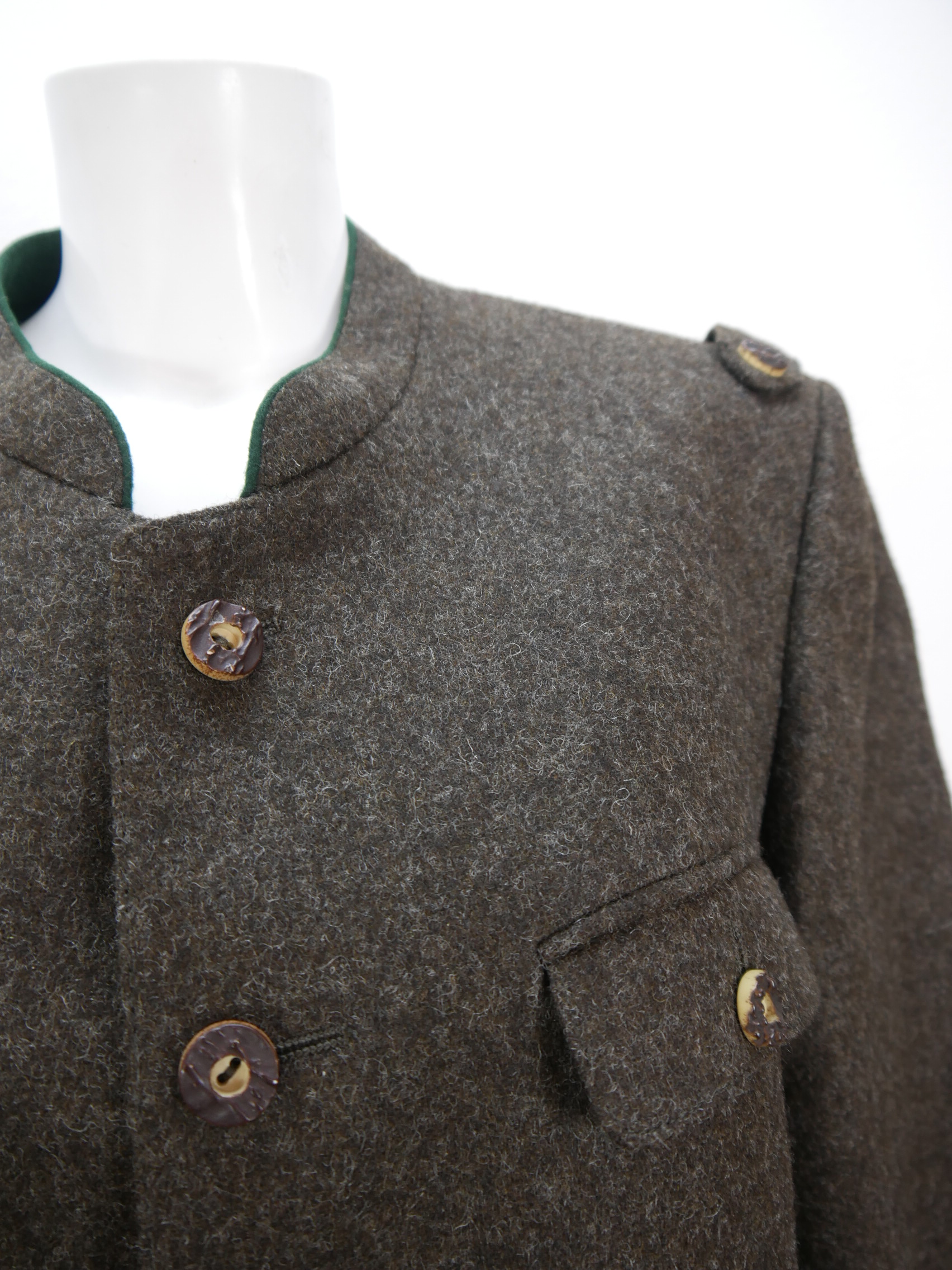 Bavaria Loden braun Schurwolle mit Schulterriegel klasse Janker ...