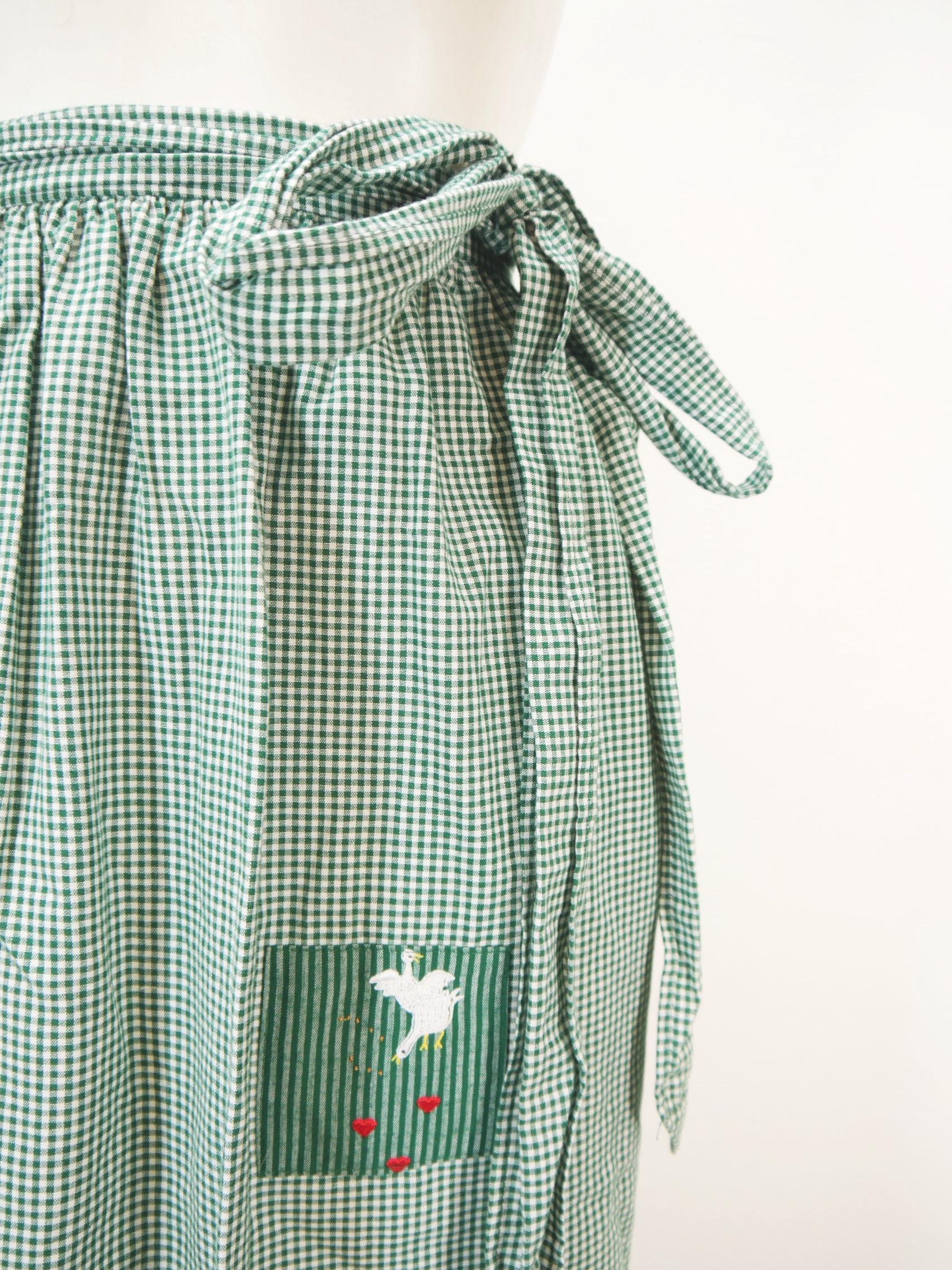 Dirndl Schürze 80cm Midi - Trachtenschürze Plisseé Bayern Festlich