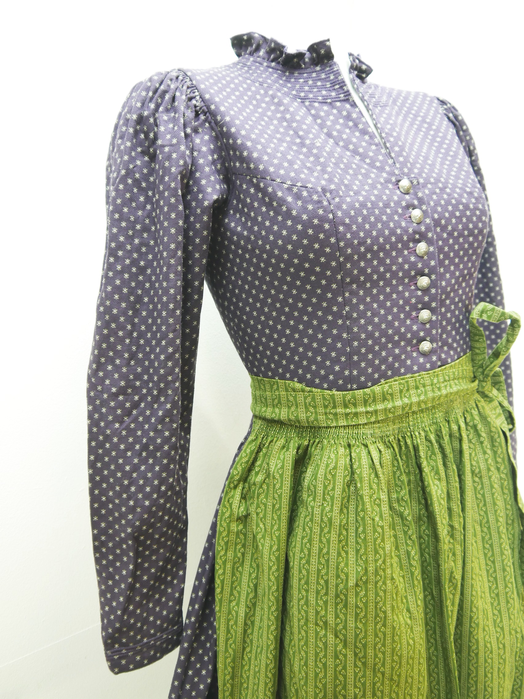 Dirndl Bluse Damen Mit Puffärmeln - V-Ausschnitt, Spitze, Transparent Für Oktoberfest & Tracht