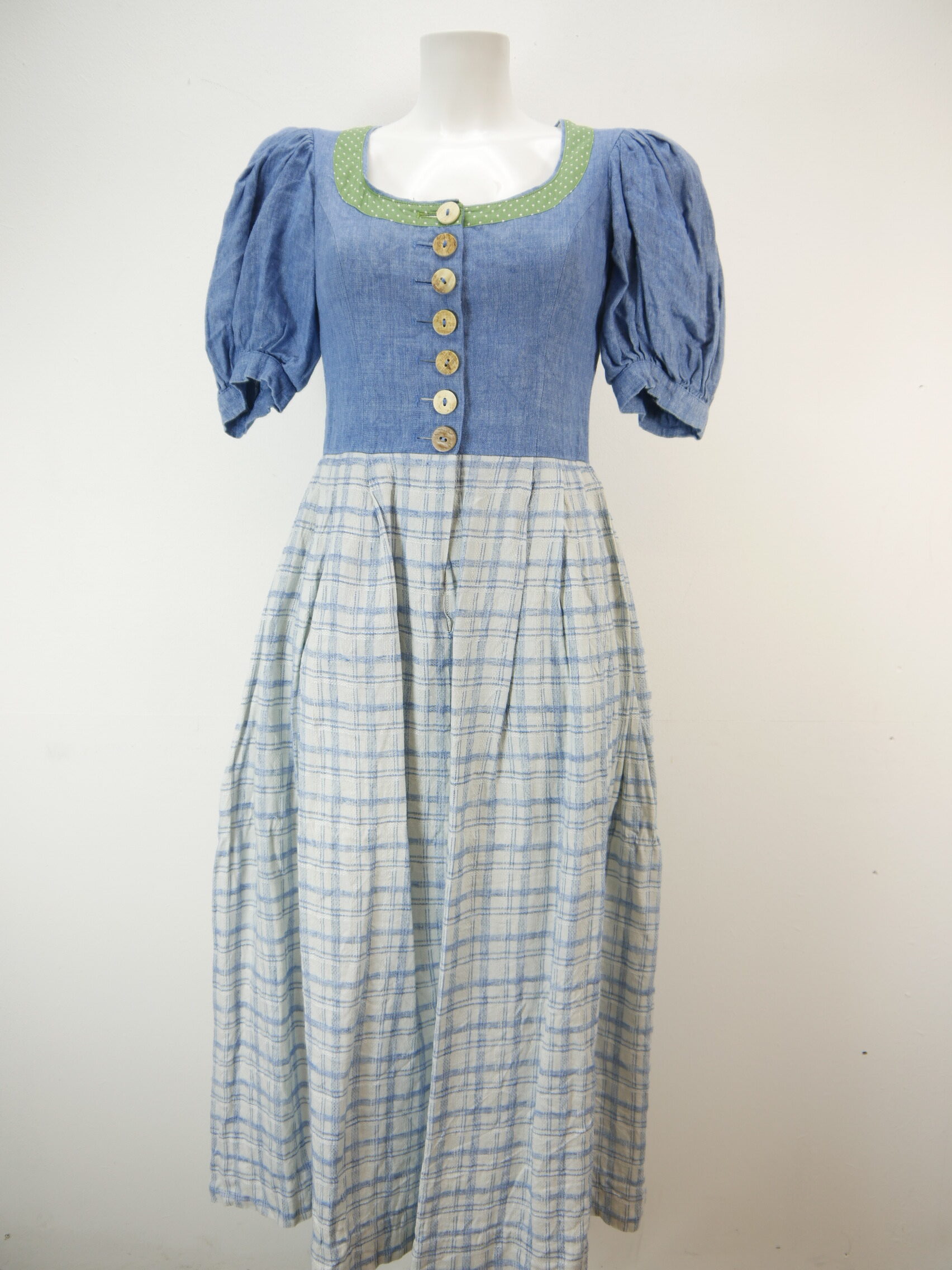 Dirndl Kleid Für Mädchen - Traditionelles Oktoberfest Kostüm Mit Puffärmeln