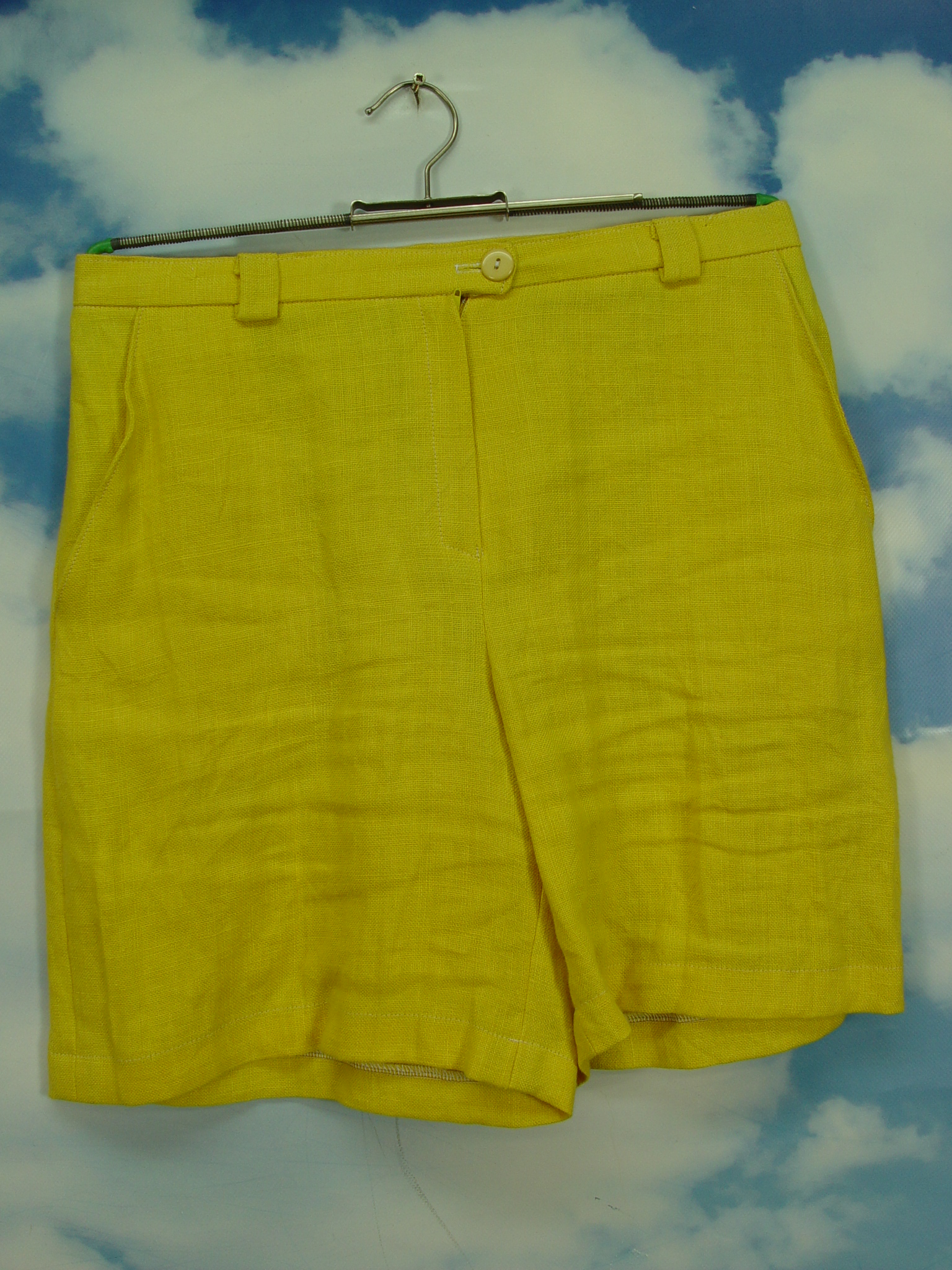 Ganni Baumwolle Shorts & Bermudashorts in Gelb Damen Bekleidung Kurze Hosen Mini Shorts 