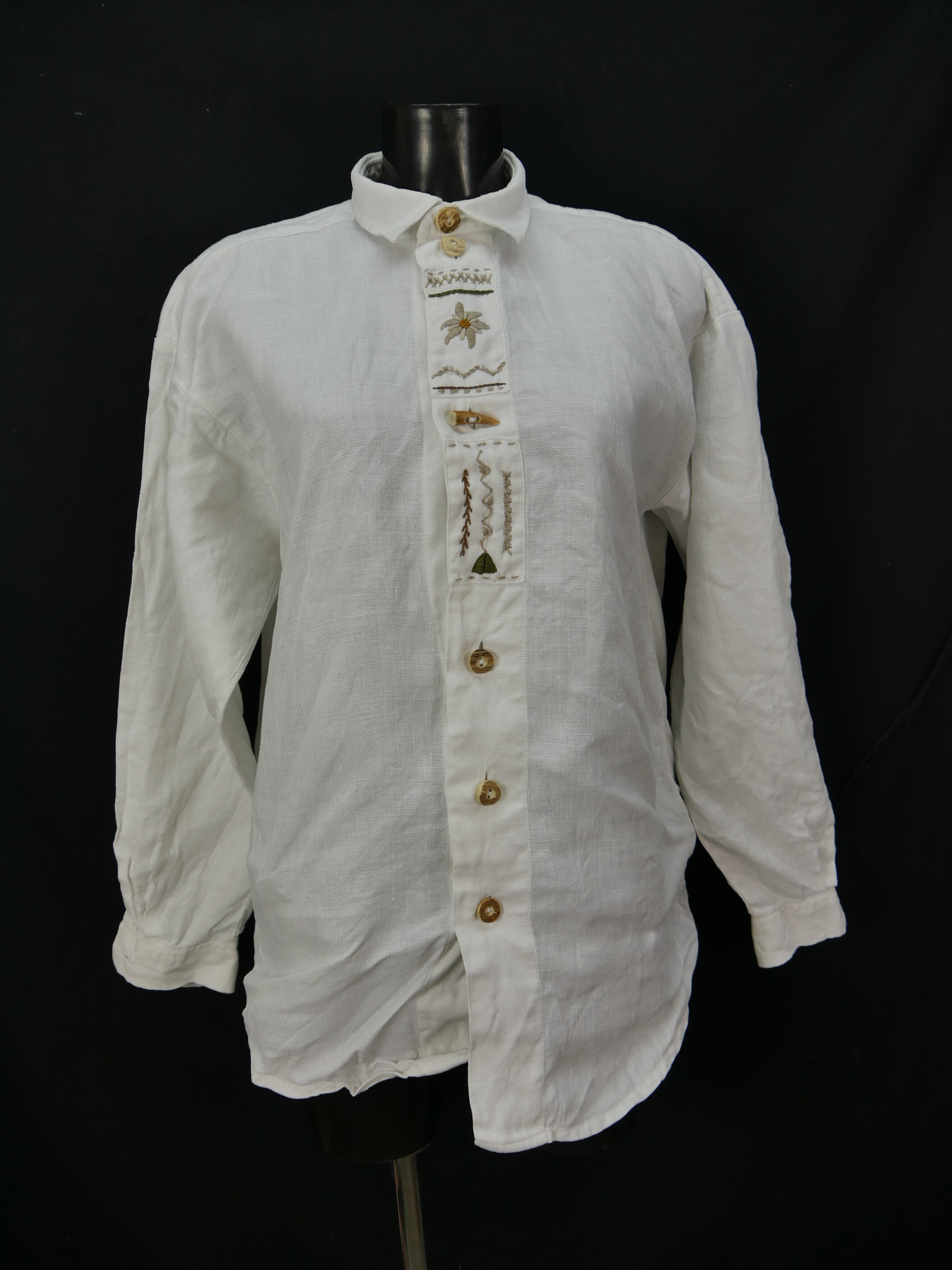 Rüdiger orbis Textil Trachtenhemd mit Langem Arm Weiß 