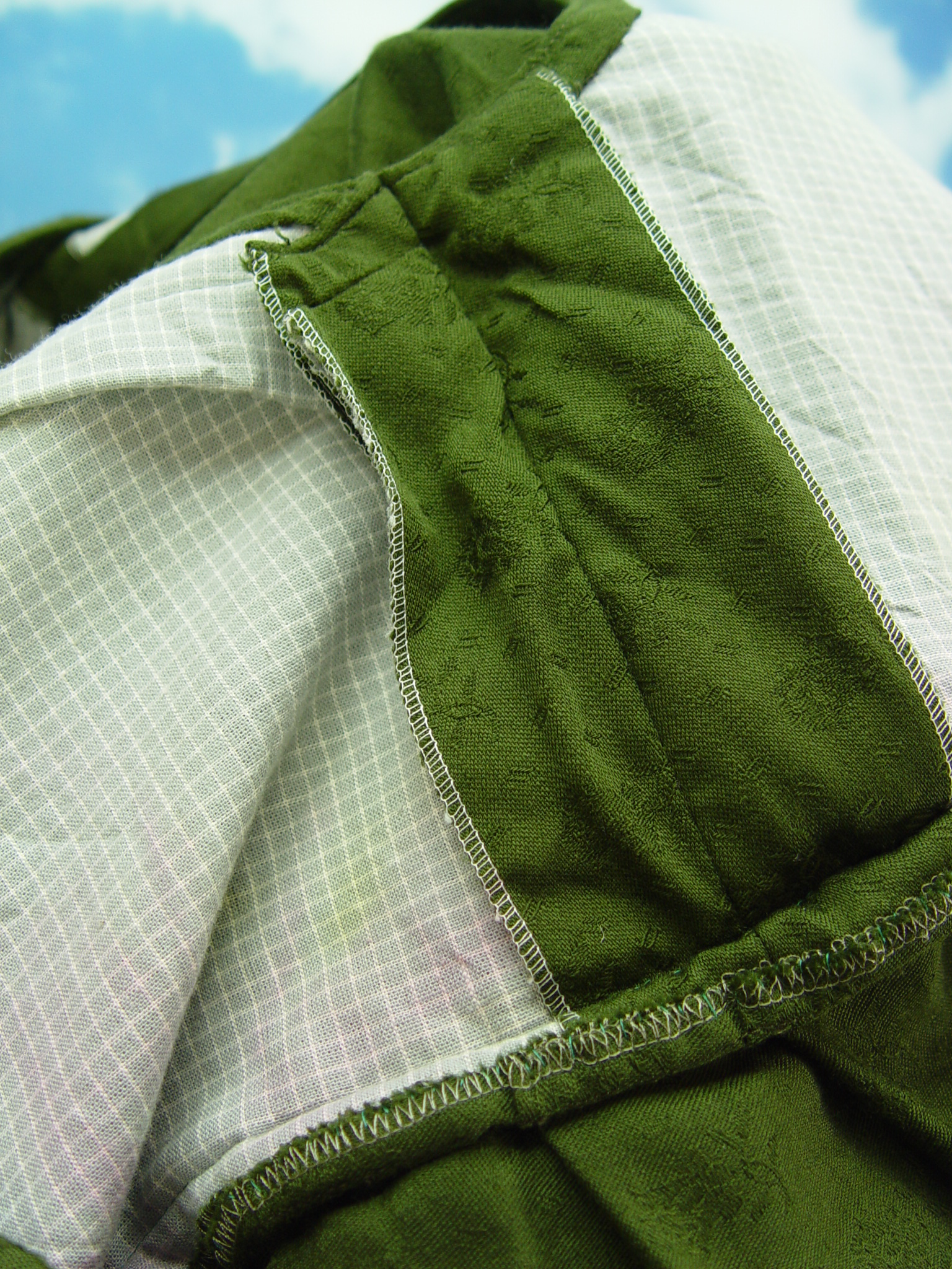 Feichtinger Vintage Handmade Weaving Pattern Border Green Dirndl With Apron