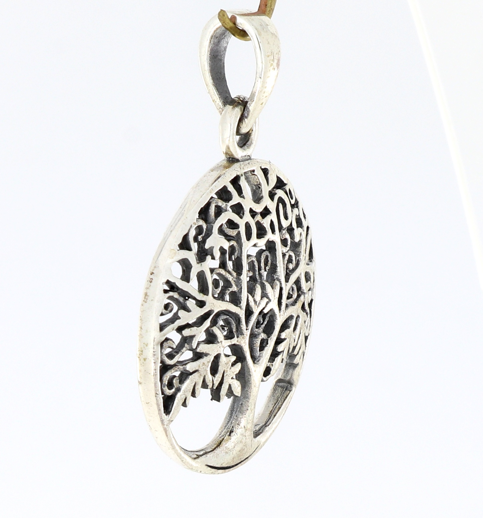 Tree of life pendant for chain real silver 34 mm x 24 mm VII-63 ...