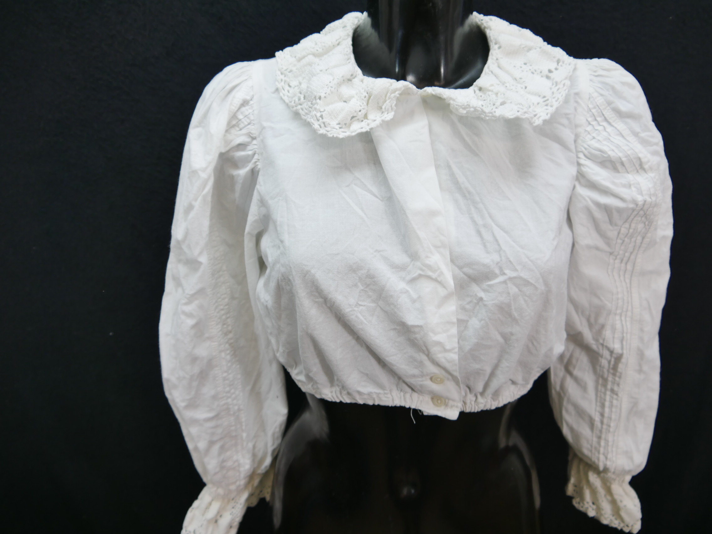 Size 40 dirndl blouse sweet blouse for dirndl cotton with lace B9164 ...