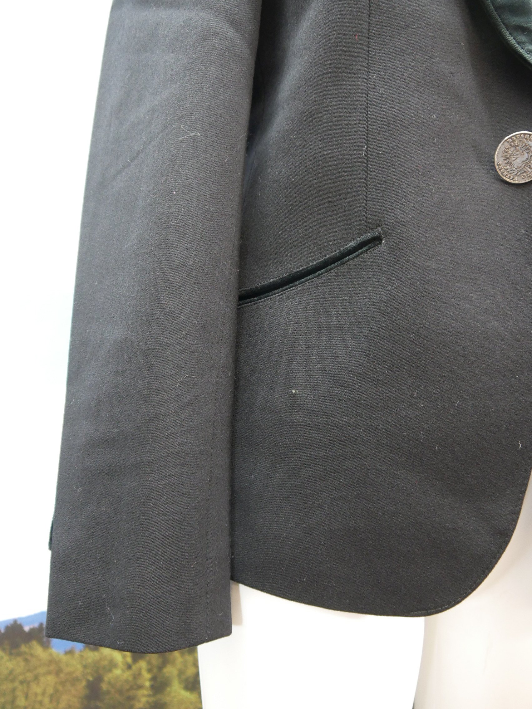 Zeiler black jacket with velvet and coin buttons great traditional ...