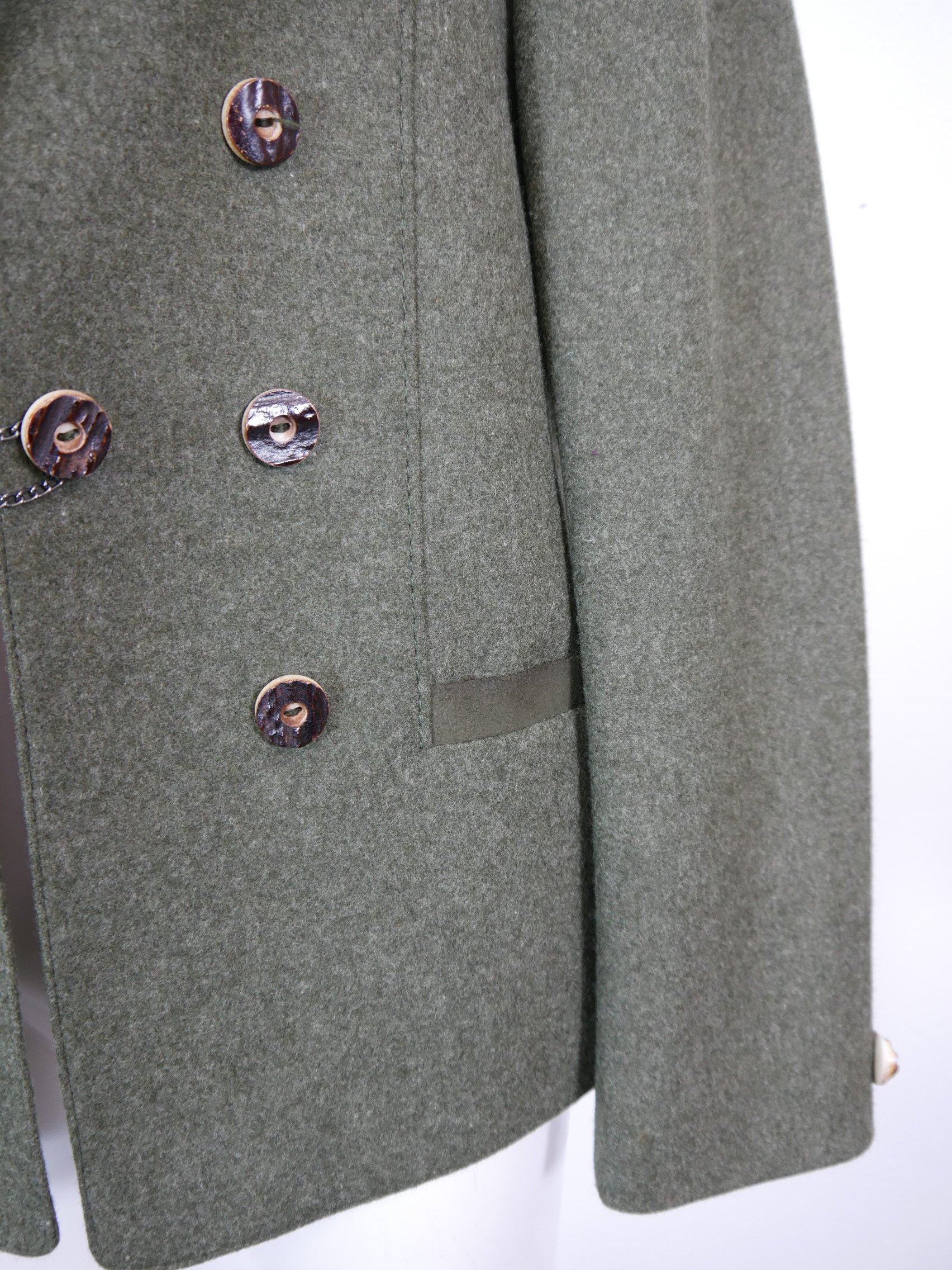 Hirmer Munich new wool green with embroidery smart traditional jacket ...