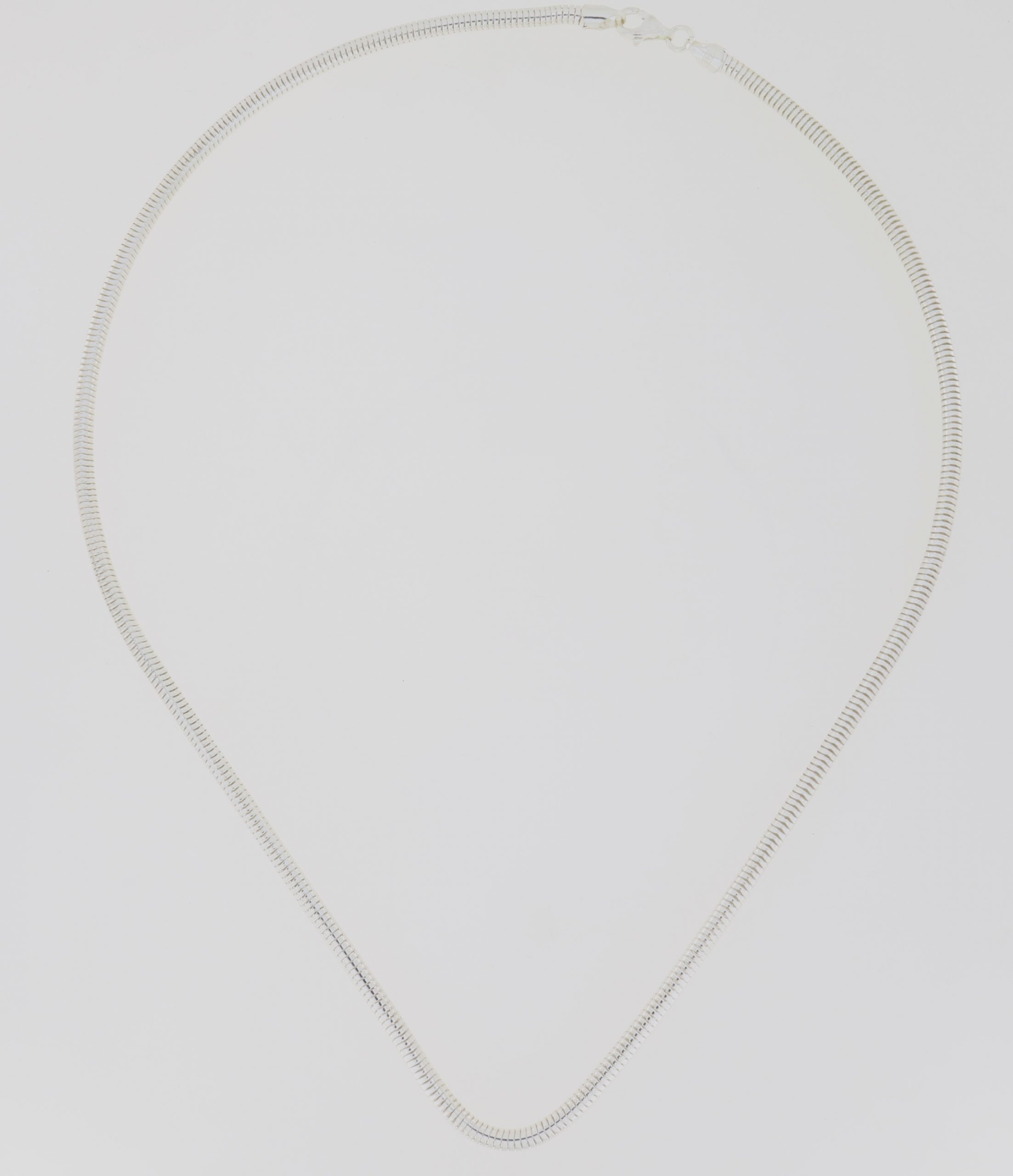 Halskette Schlangenkette aus Italien Silber Kette d=4 mm L=600 mm X-C-30