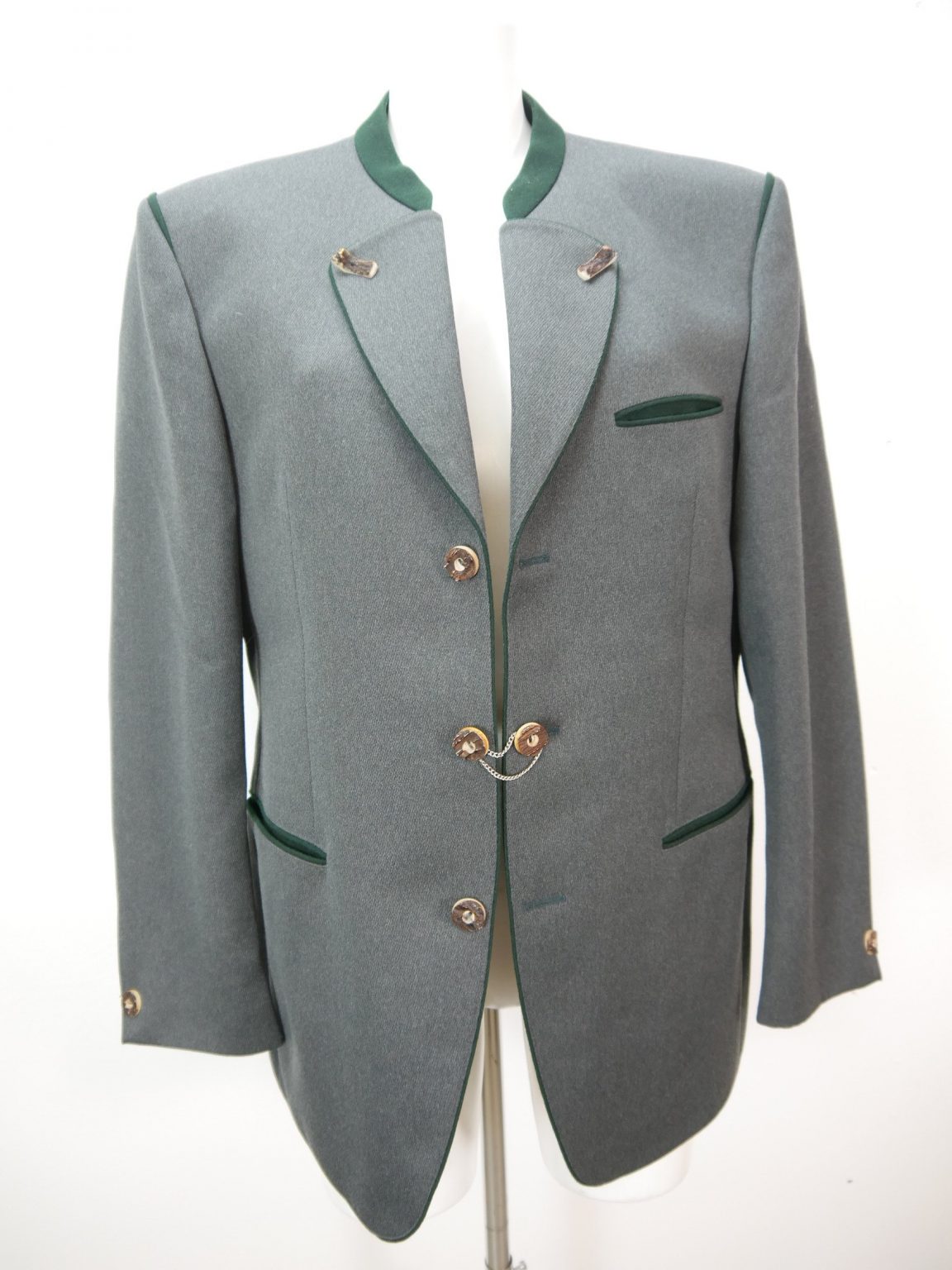 Eauptffy Herren Cardigan Trachtenjanker - Dicke Strickjacke Winter