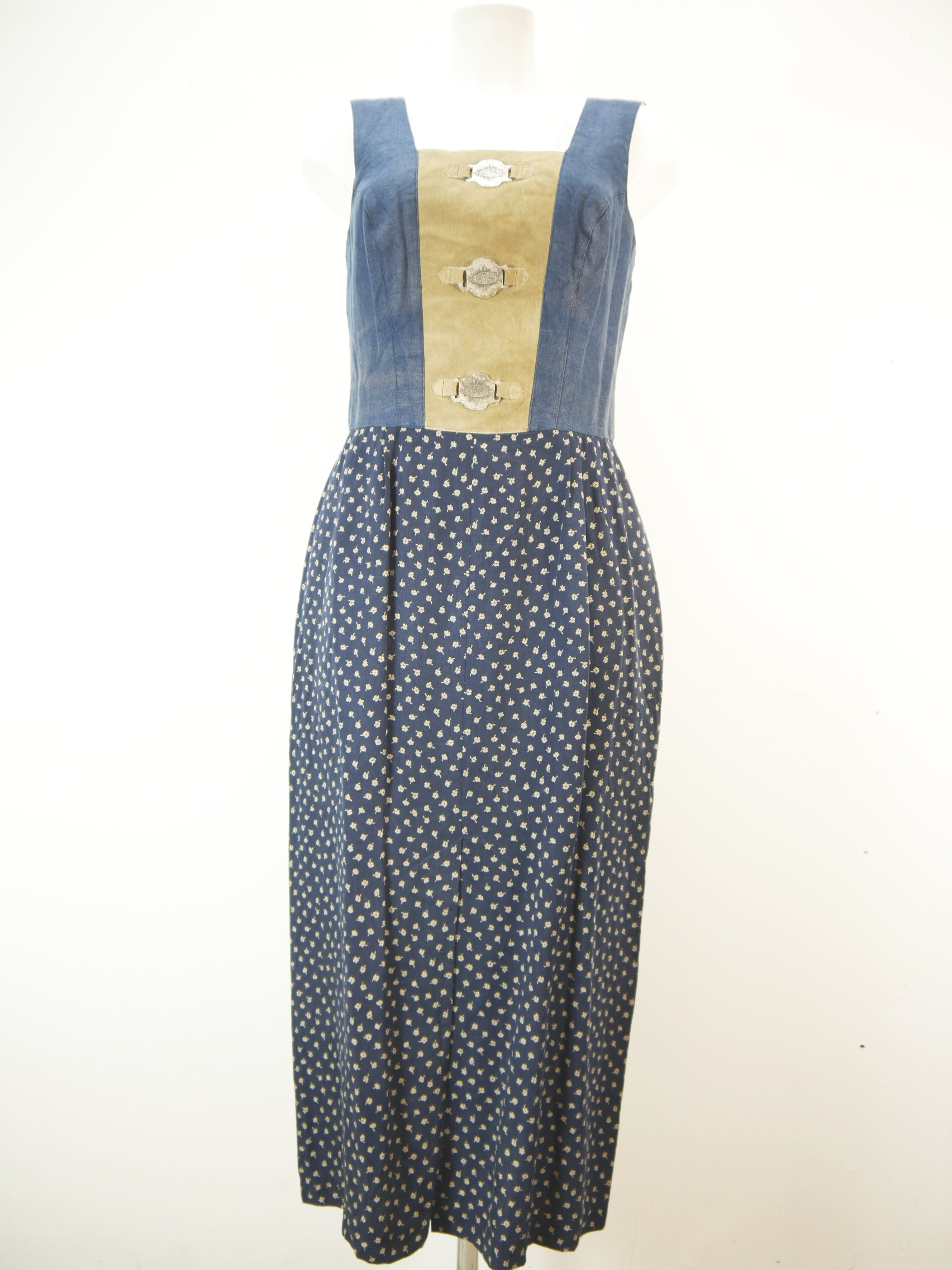 Gaby Country & Fashion blau großartiges Landhaus Kleid Trachtenkleid Gr.38