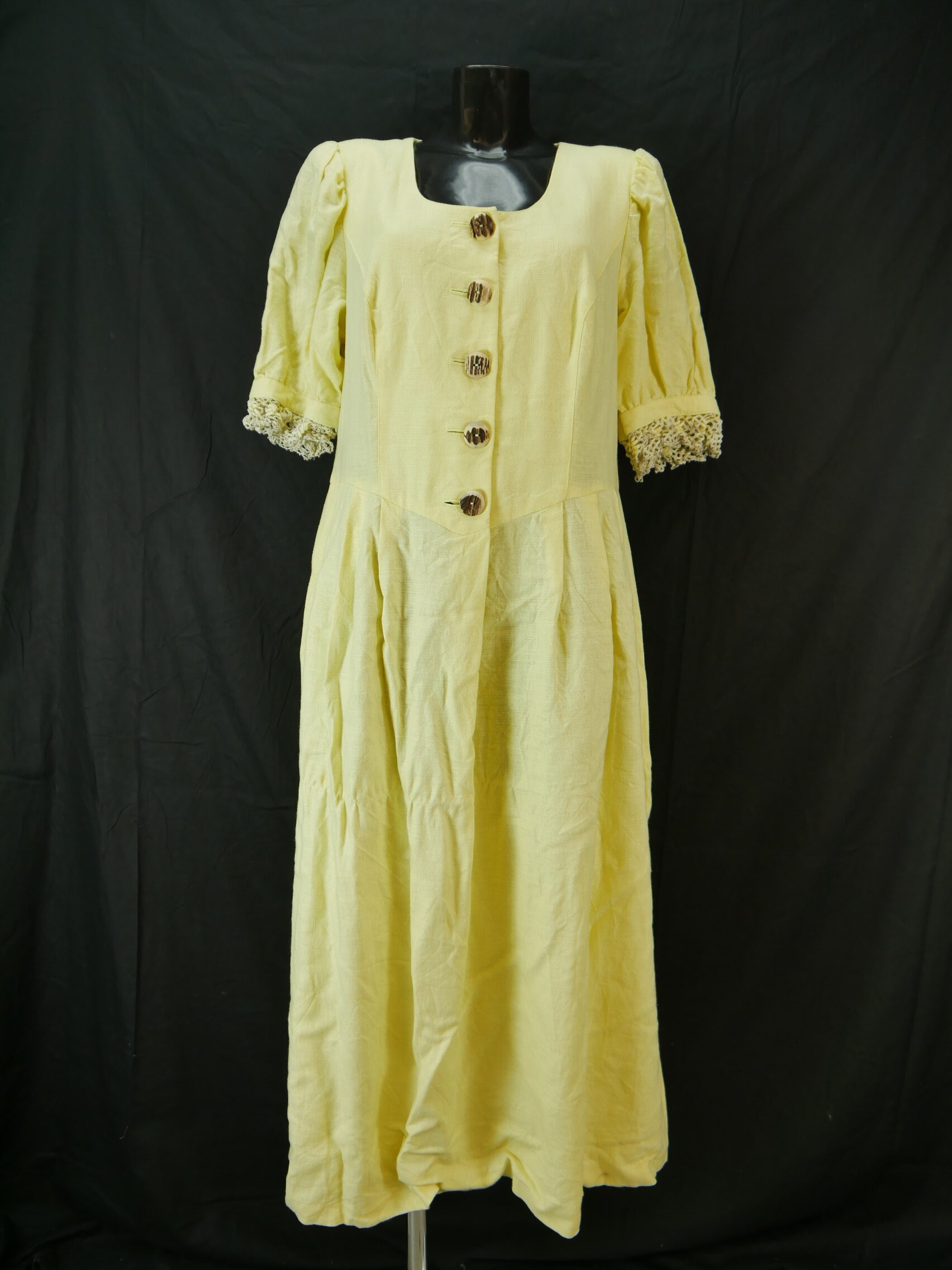 feelings Country Fashion gelb großartiges Landhaus Kleid Trachtenkleid Gr.46